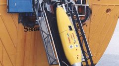 En prototyp av Hugin bak Seaway commander i 1997.
