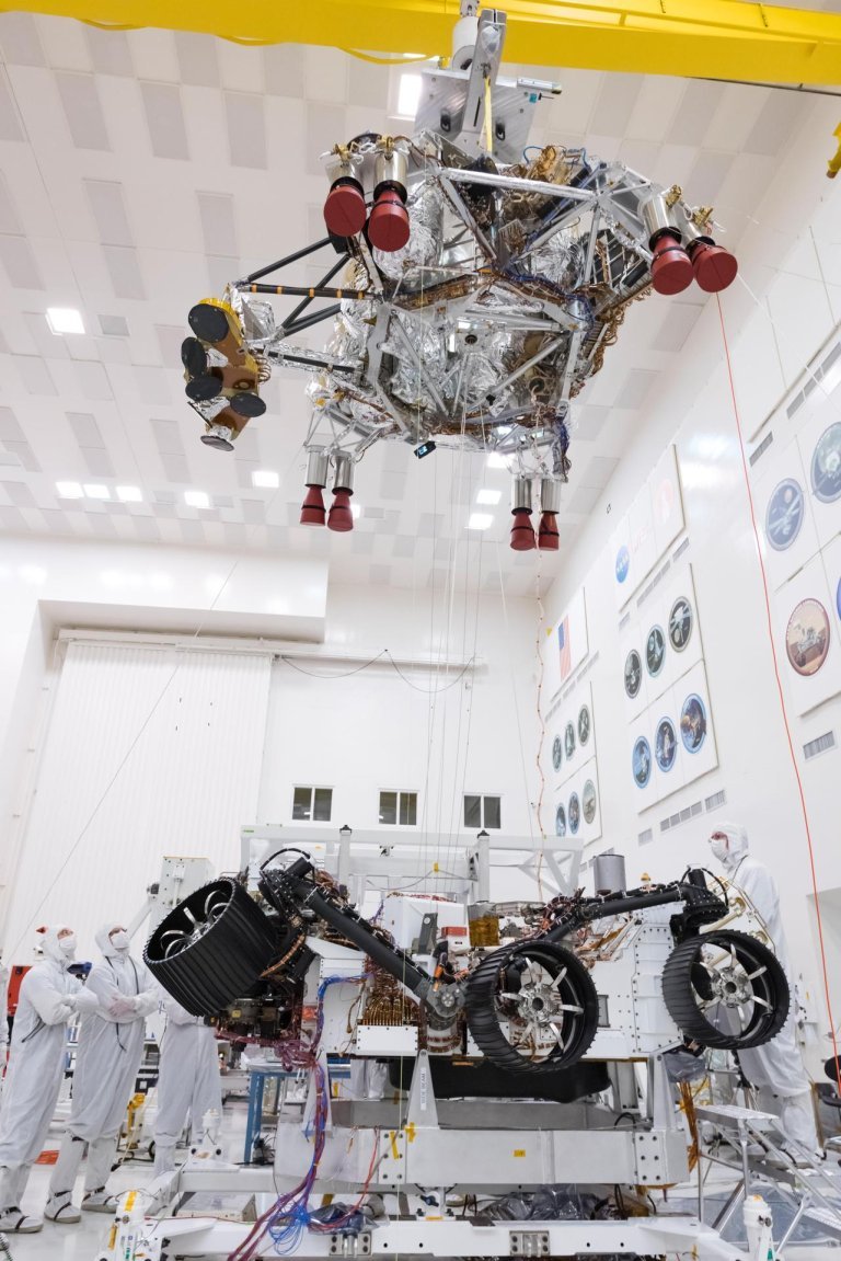 Nasa rover in clean room