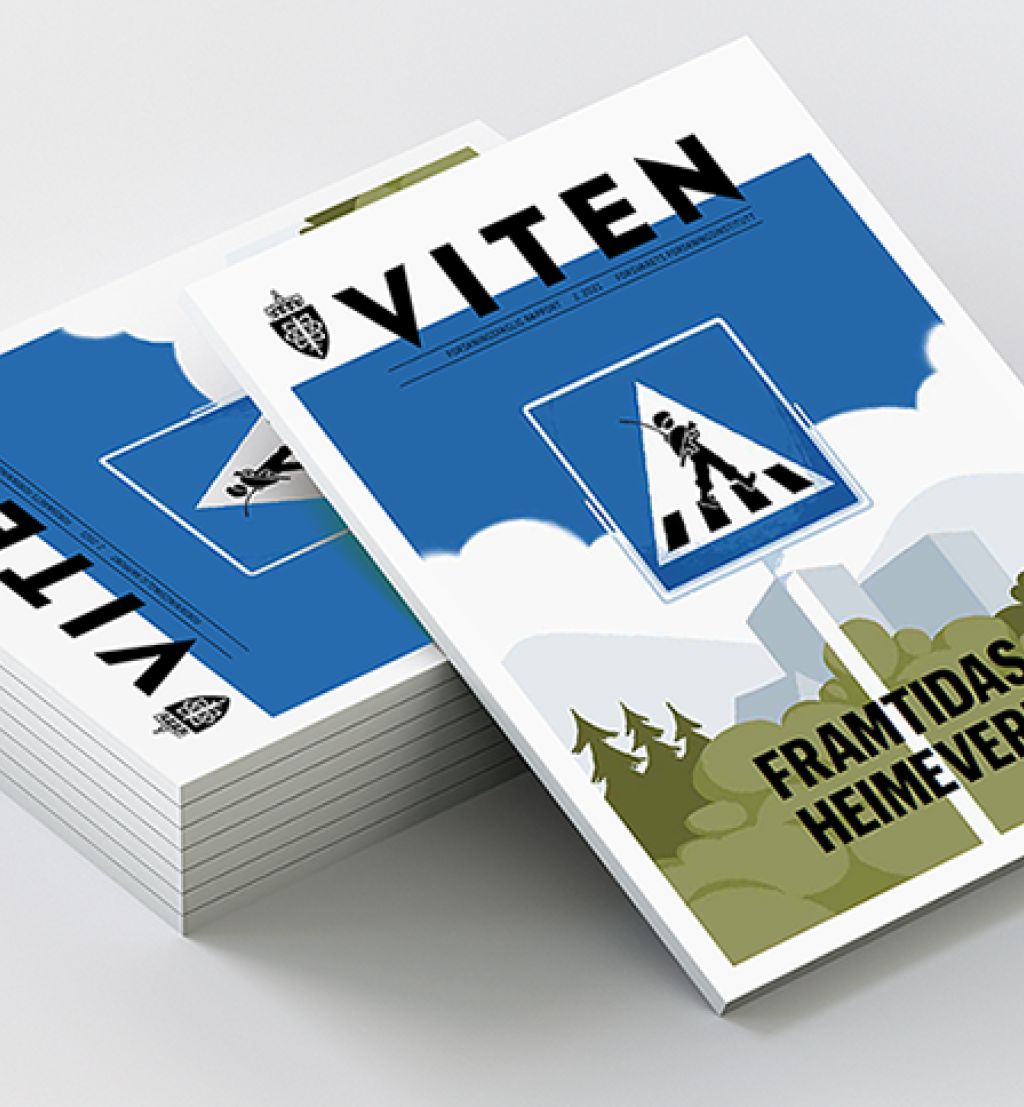 Bilde av bunke med FFIs magasin Viten