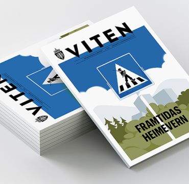 Bilde av bunke med FFIs magasin Viten