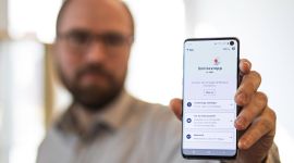 FFI-forsker Martin Strand med smittestopp-appen
