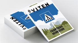 Bilde av bunke med FFIs magasin Viten