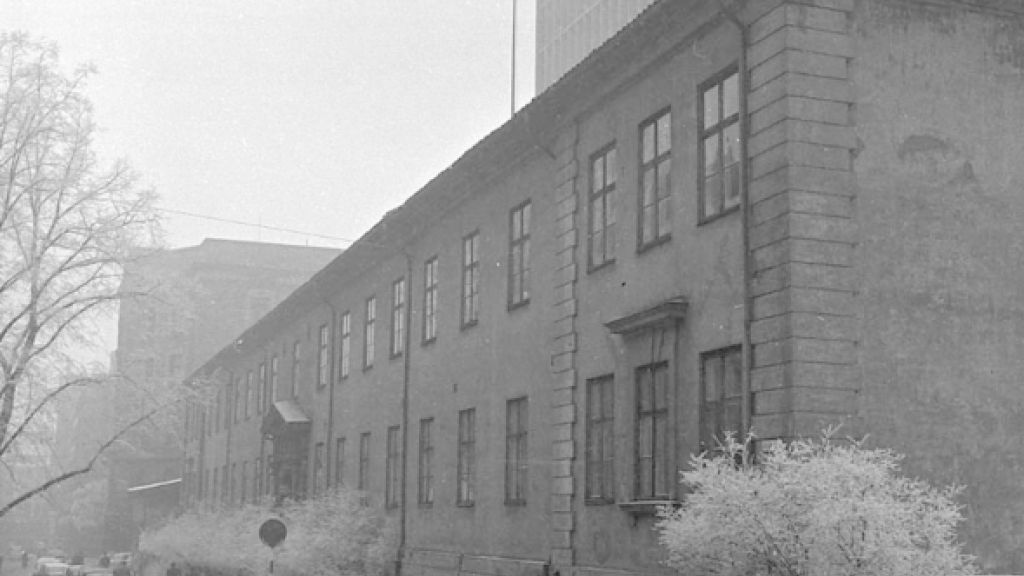 Fasaden til gamle Rikshospitaler i Oslo 1960-tallet