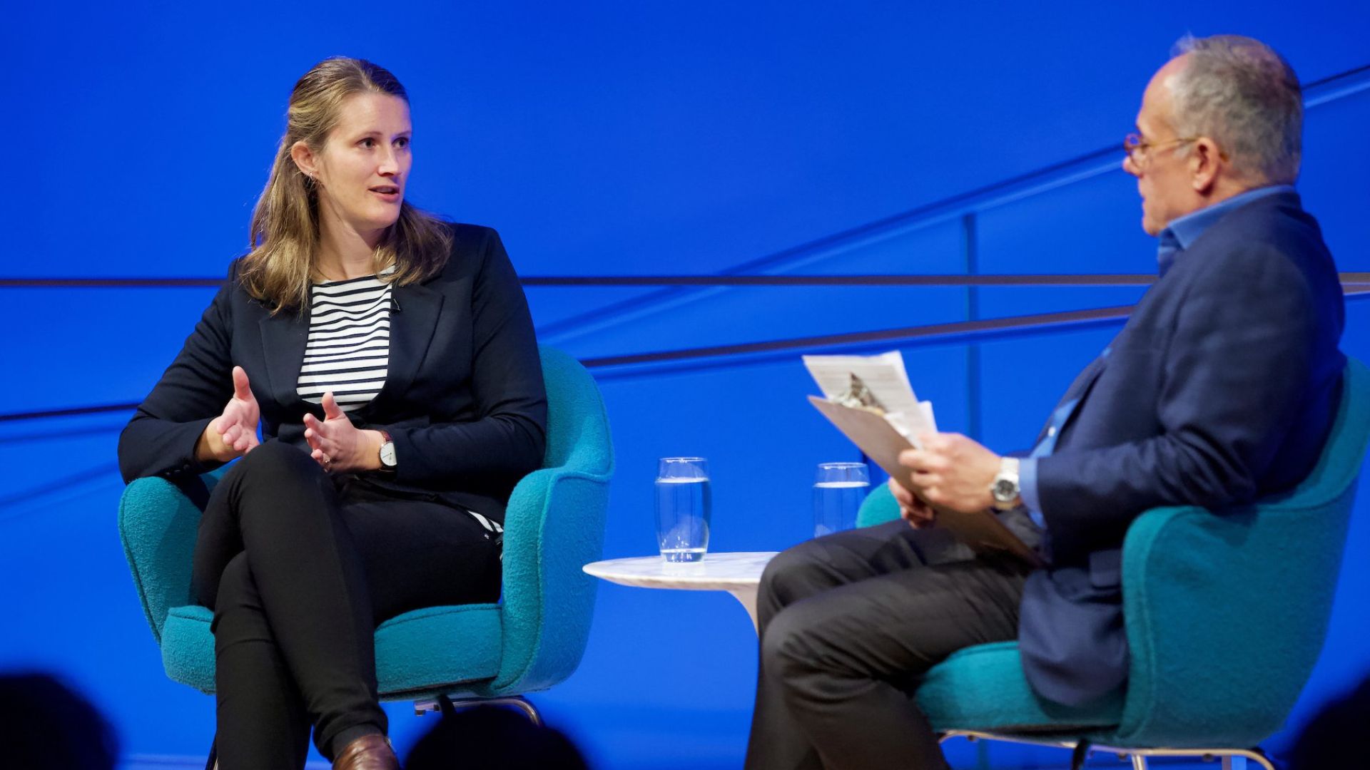 Anne Likuski (tidligere Stenersen) på scenen i New York