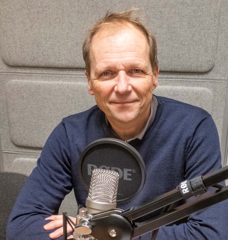 Gunnar Rustad i FFIs podkaststudio.