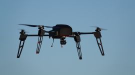 Nærbilde av overvåkningsdronen Flamingo.