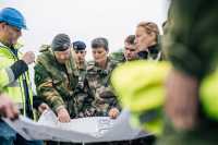 Forsvaret, sivile samarbeidspartnere og allierte styrker er på rekognosering og planlegging mottak i Fredrikstad på Borg havn i forkant av NATO øvelsen Cold Response 2022.