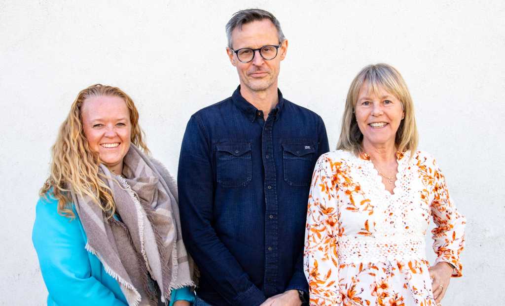 Tre forskarar ved FFI. 