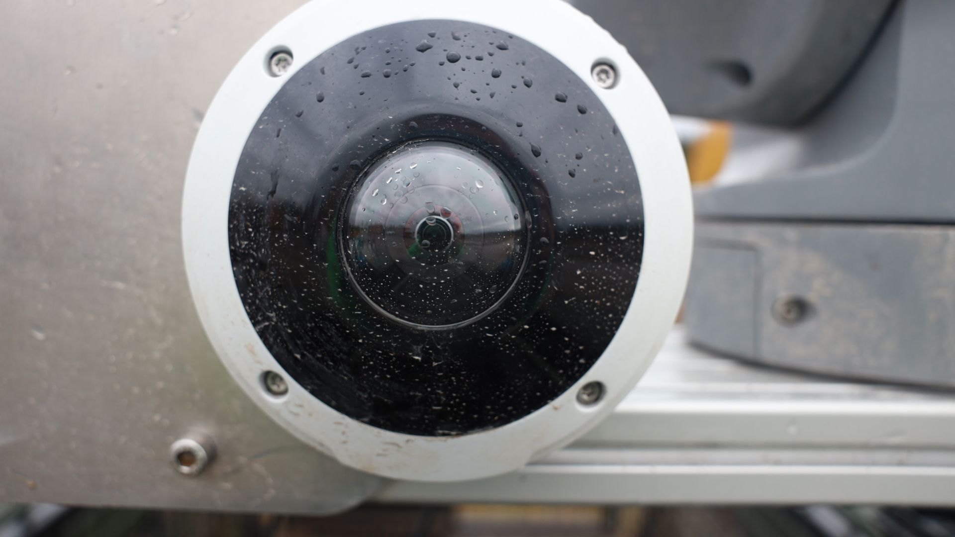 Kamera festet på en av beltevognene som ble brukt under LandX 21