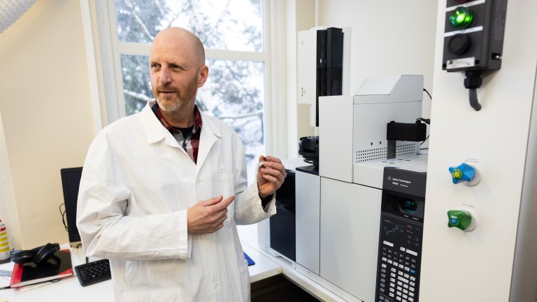 Portrett av Martin GIlljam i laboratoriet