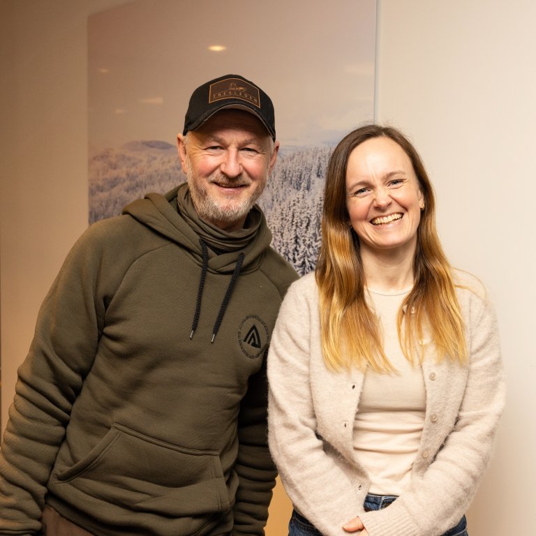 Bengt-Are Barstad (til venstre) og Julie Renberg.