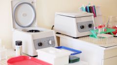 Machine for centrifuge blood testing 