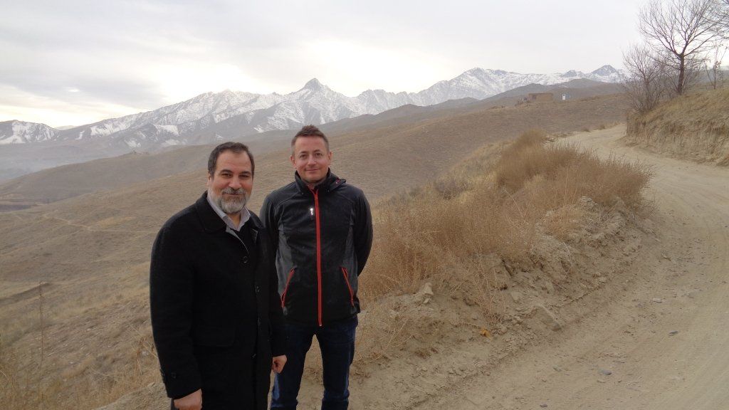 Thomas Hegghammer og Abdallah Anas (Abdallah Azzam’s svigersønn) i Paghman, Afghanistan, 2017.