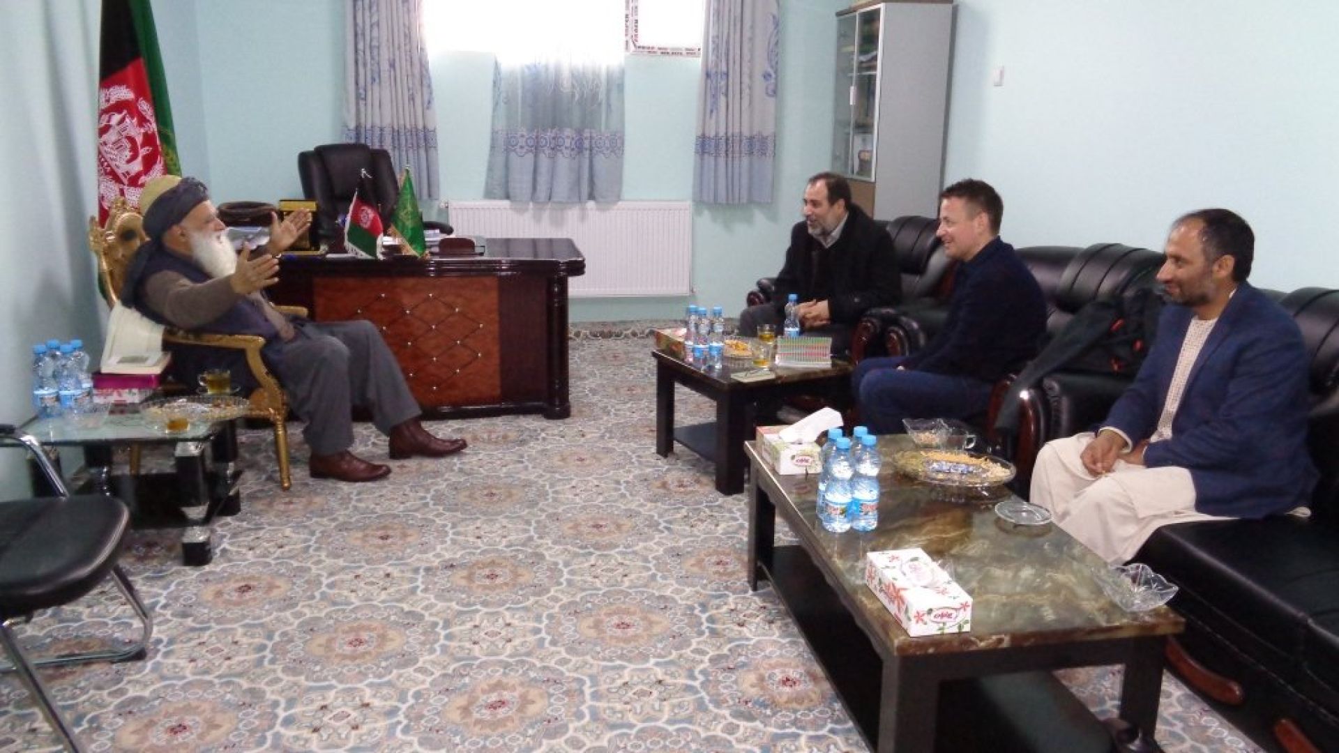 Thomas Hegghammer intervjuer Abd Rabb al-Rasul Sayyaf i Paghman, Afghanistan, i 2017