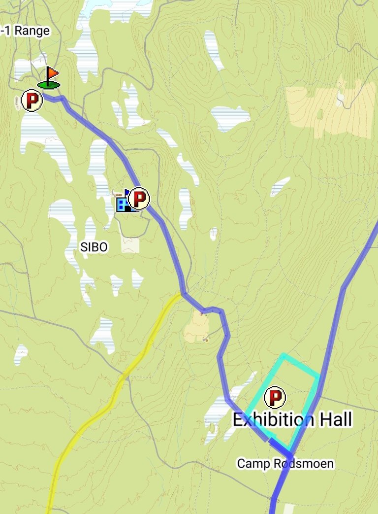 map view showing where SIBO Range is