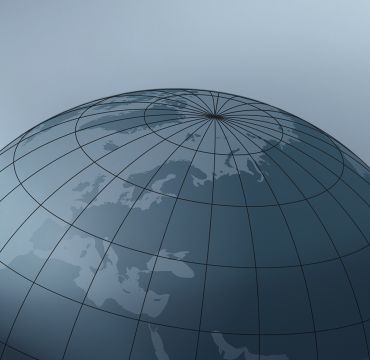 Abstract futuristic technology background with fractal horizon