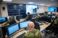 Cyberforsvarets operasjonssenter, også kjent som CDOC/Cyber Defence Operation Center på Jørstadmoen *** Local Caption *** The Norwegian Armed Forces Cyber Defence' operation center/CDOC at Jørstadmoen.