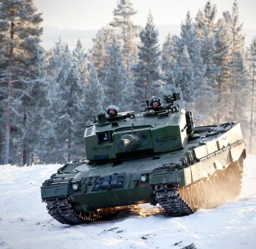 Leopard Stridsvogner i marka ved Rena Leir.