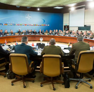 Bilde fra møterommet til Militærrådet, Nato
