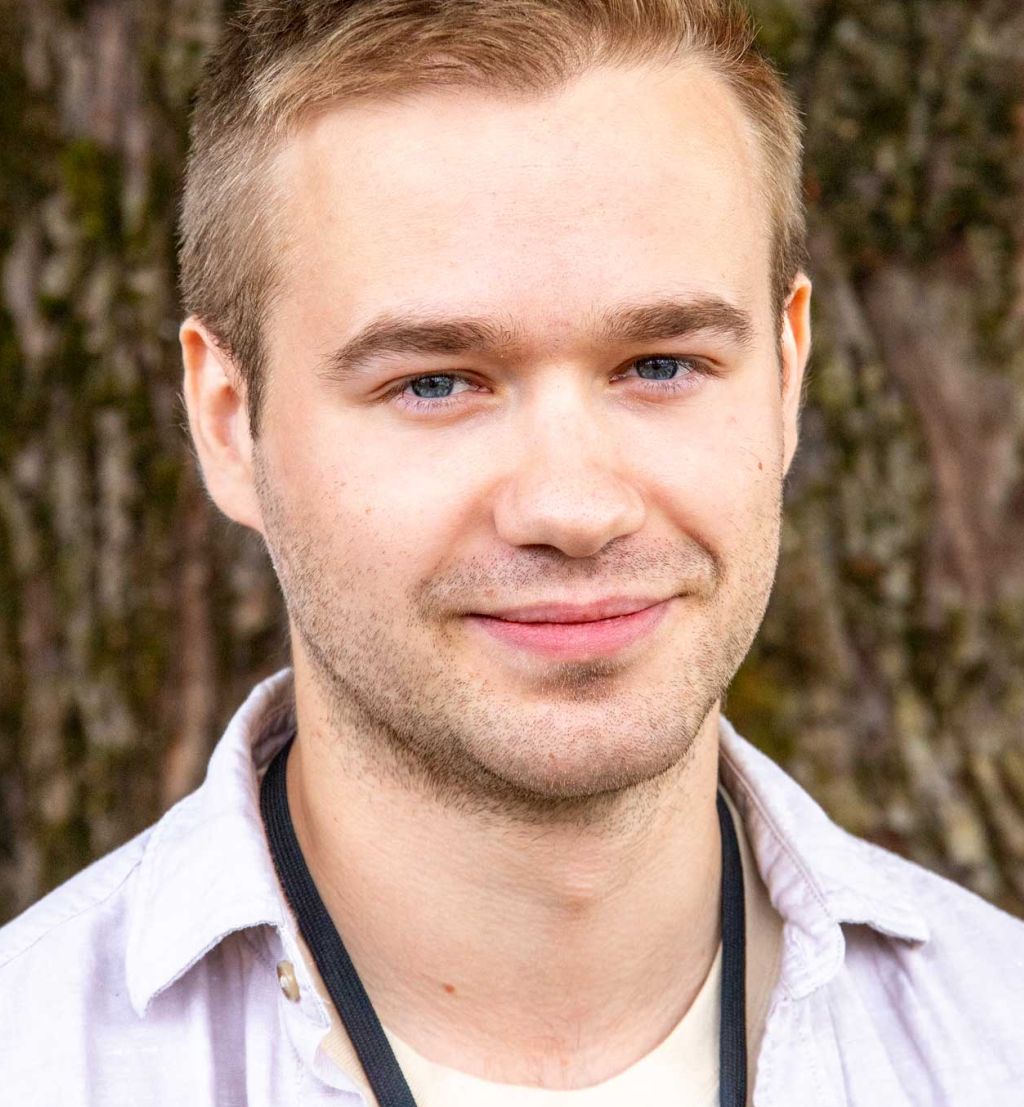 Portrett av sommerstudent Rory.