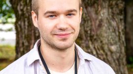 Portrett av sommerstudent Rory.