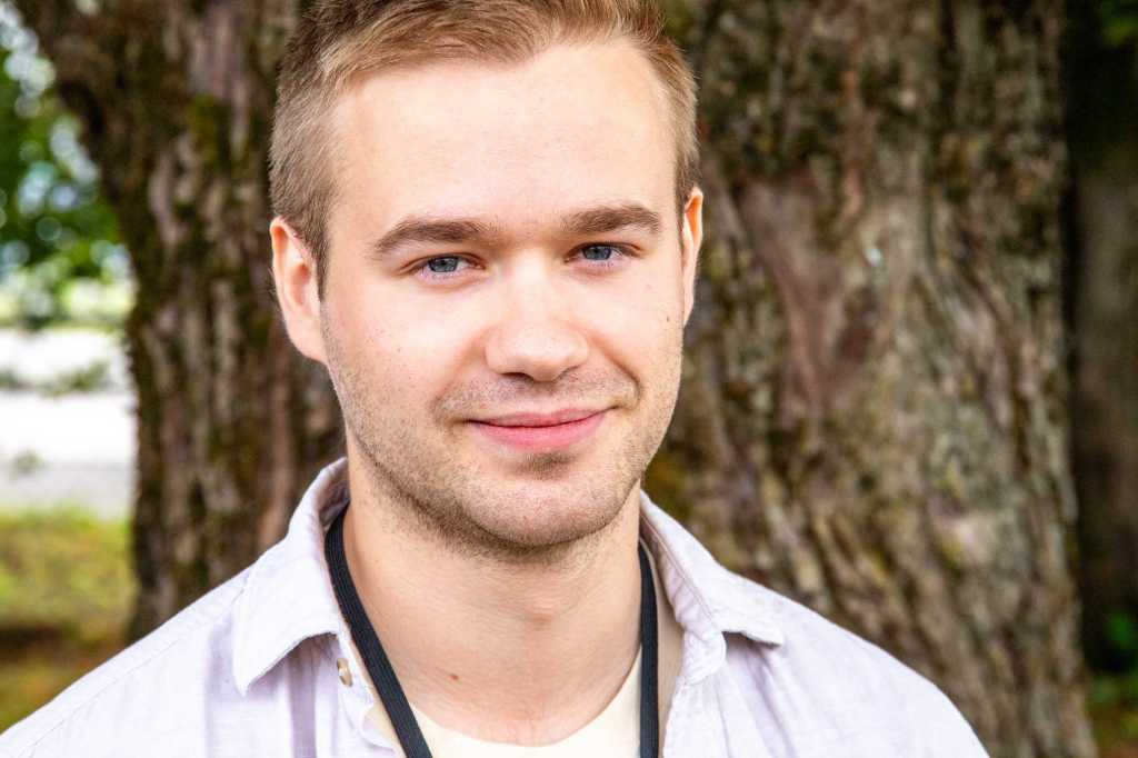 Portrett av sommerstudent Rory.