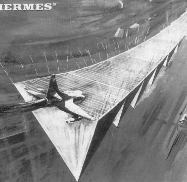Reklamemateriellet for Hermes 1960-tallet
