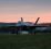 F35 i solnedgang på rullebane