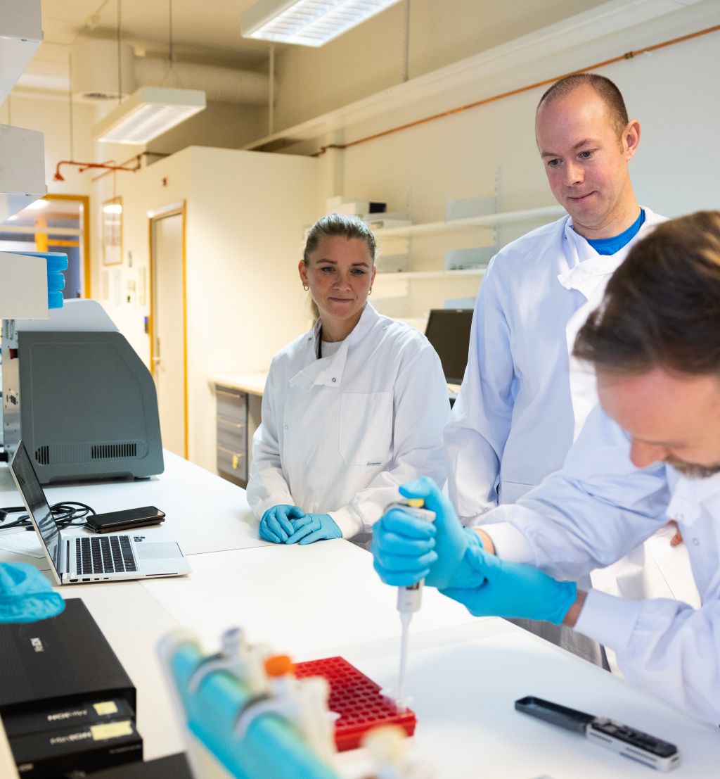 personer i arbeid på et laboratorium