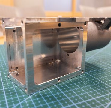 Produkt i metall som er 3D-printet.