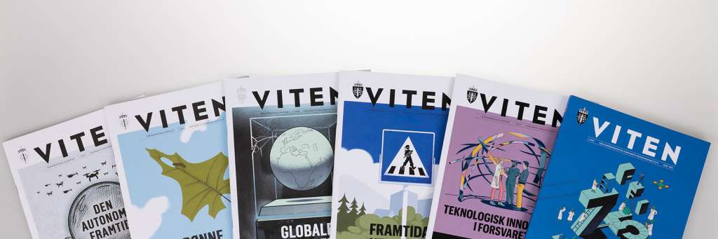 6 utgaver av magasinet Viten ligger i vifteform